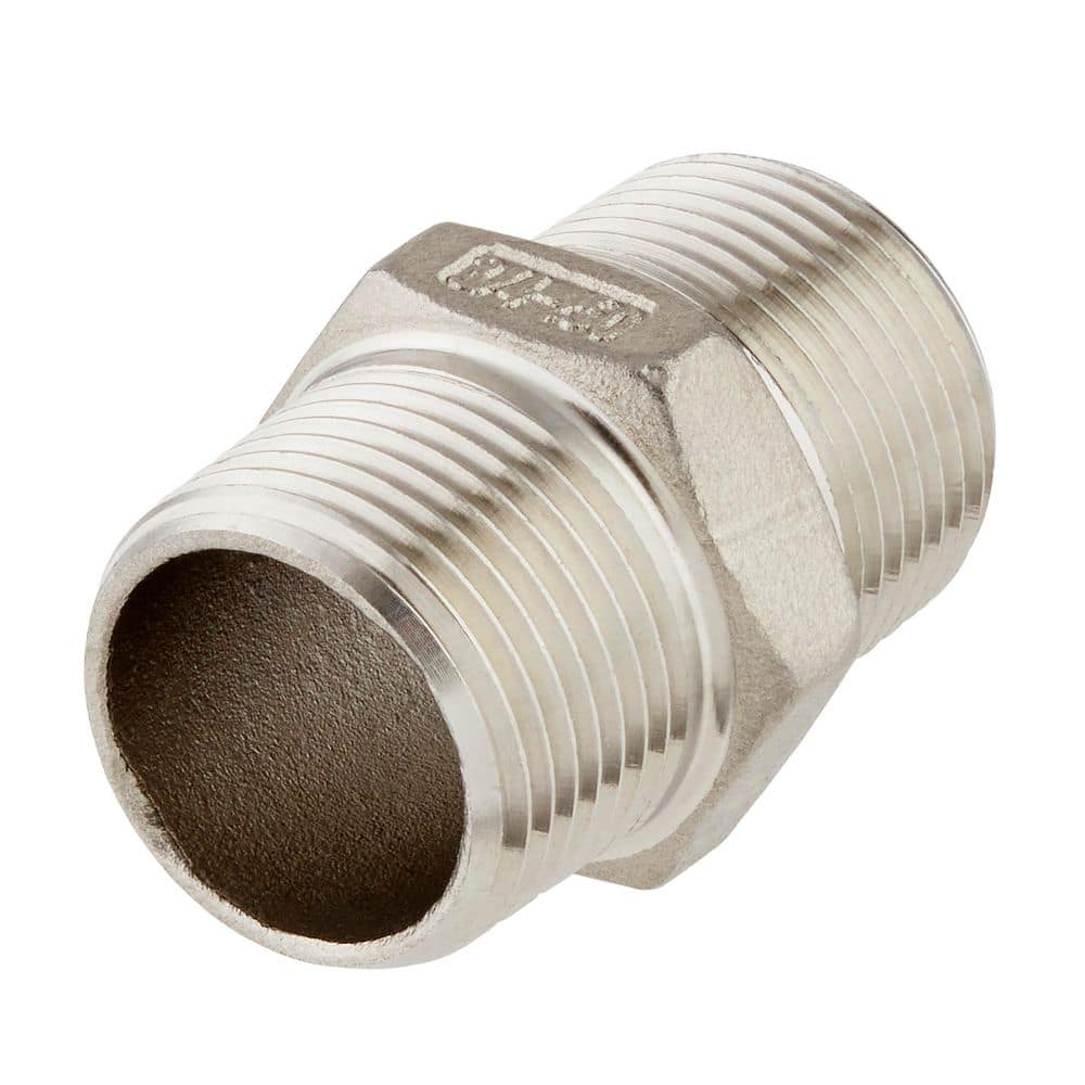 ProLine 3/4 in. x Close MIP Stainless Steel Hex Nipple (1)