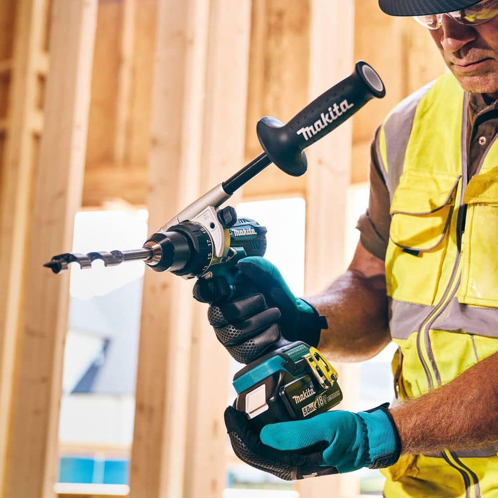 Makita 18-Volt LXT Lithium-ion Brushless Cordless 2-piece Combo Kit (Hammer Drill/ Impact Driver) 5.0Ah (4)
