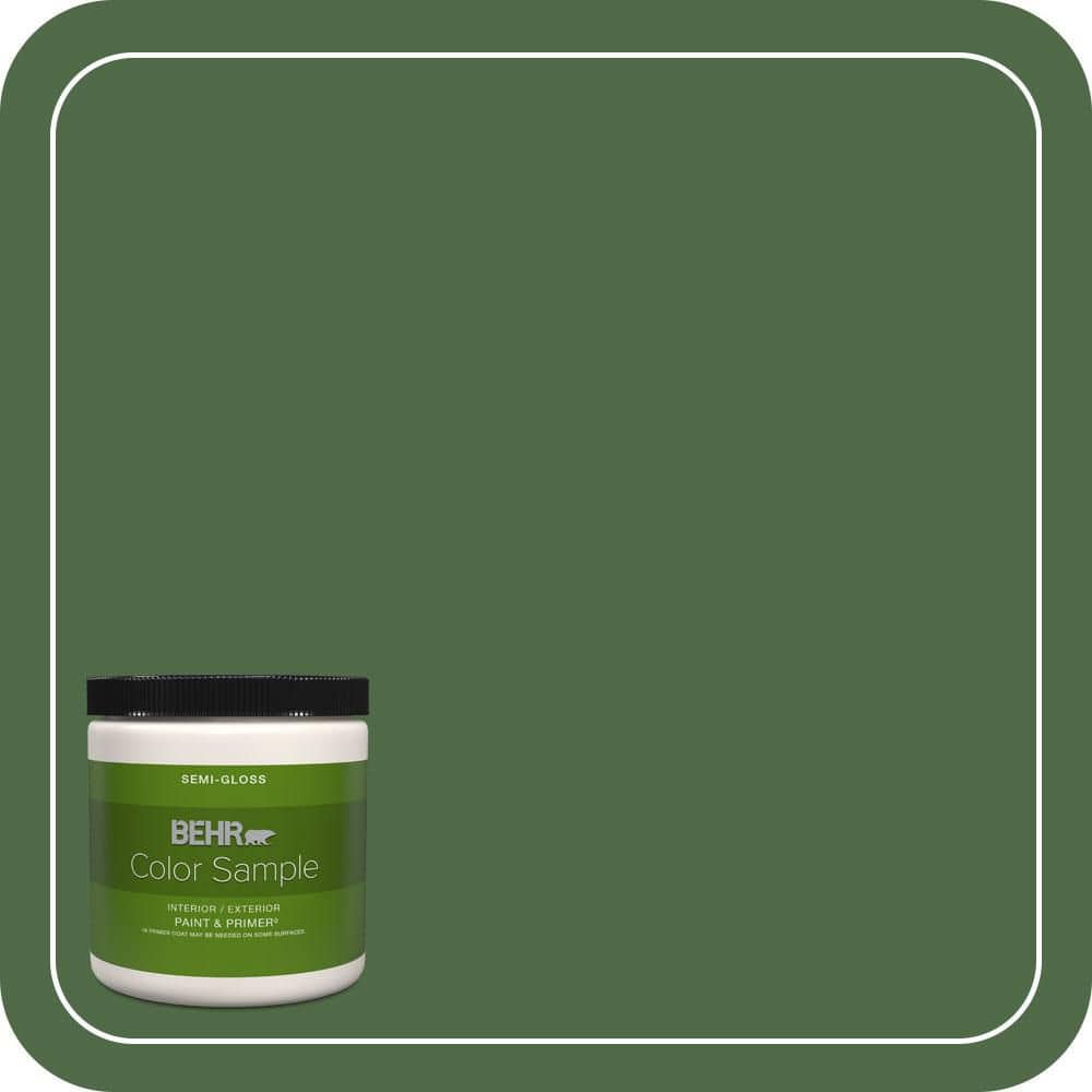 BEHR PREMIUM PLUS #M400-7 Garden Cucumber Enamel & Primer Color Sample (1)