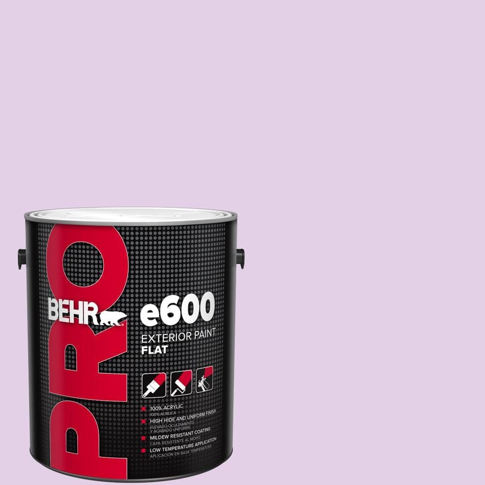 BEHR PRO 1 gal. #P100-2 Sweet Romance Flat Exterior Paint