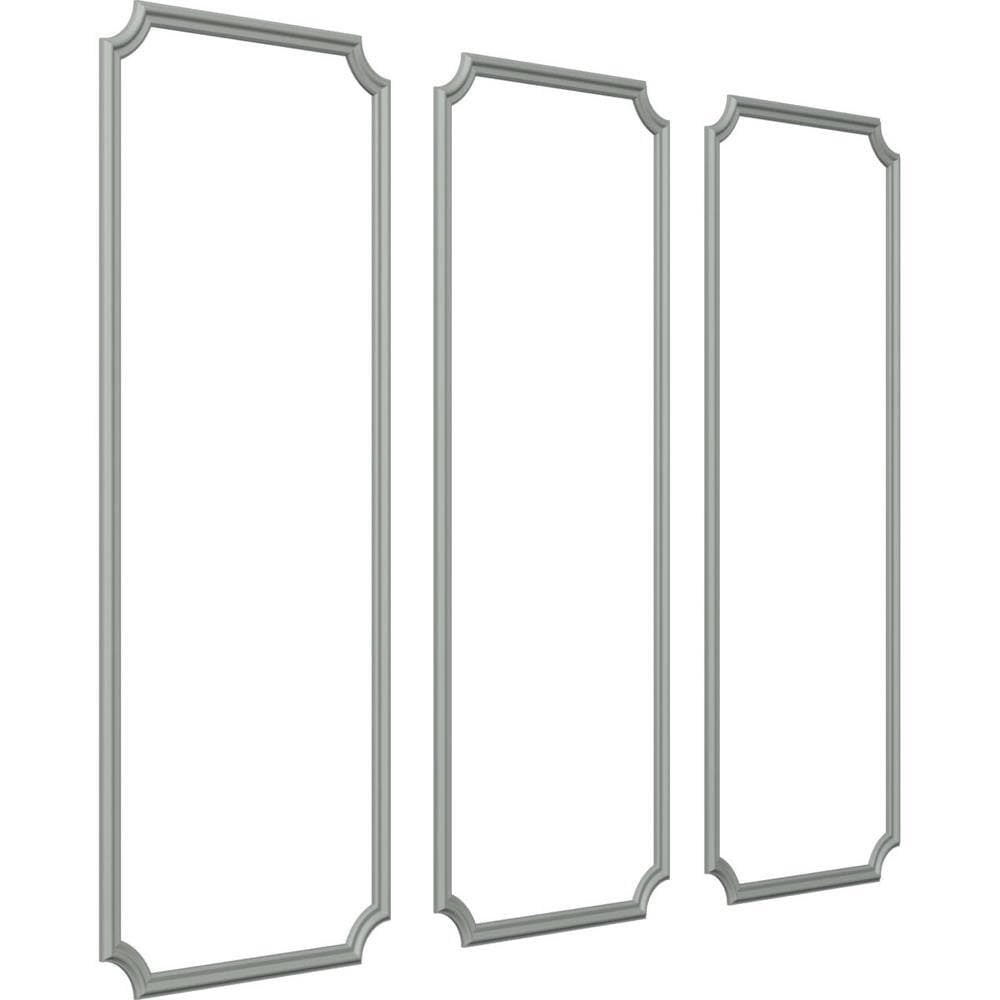 Ekena Millwork 14 Sq. Ft. Unfinished Polyurethane Seville Panel Moulding Kit (Triple Panel) (2)