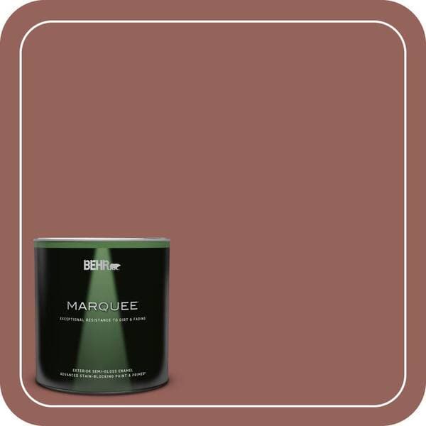 BEHR PREMIUM PLUS #ICC-73 Brick Hearth Flat Interior/Exterior Paint & Primer Color Sample (4)