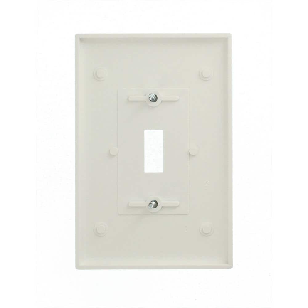 Leviton 1-Gang White Toggle Plastic Jumbo/Oversized Wall Plate (1-Pack) 88101-W (3)
