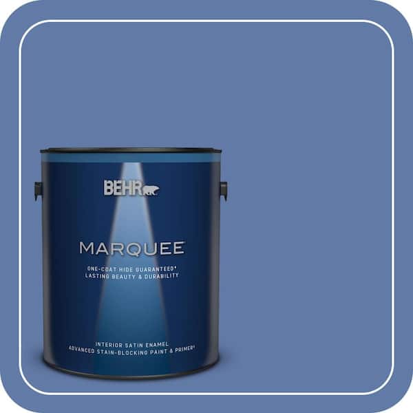 BEHR MARQUEE 1 gal. #M540-6 Miracle Elixir One-Coat Hide Satin Enamel Interior Paint & Primer (2)