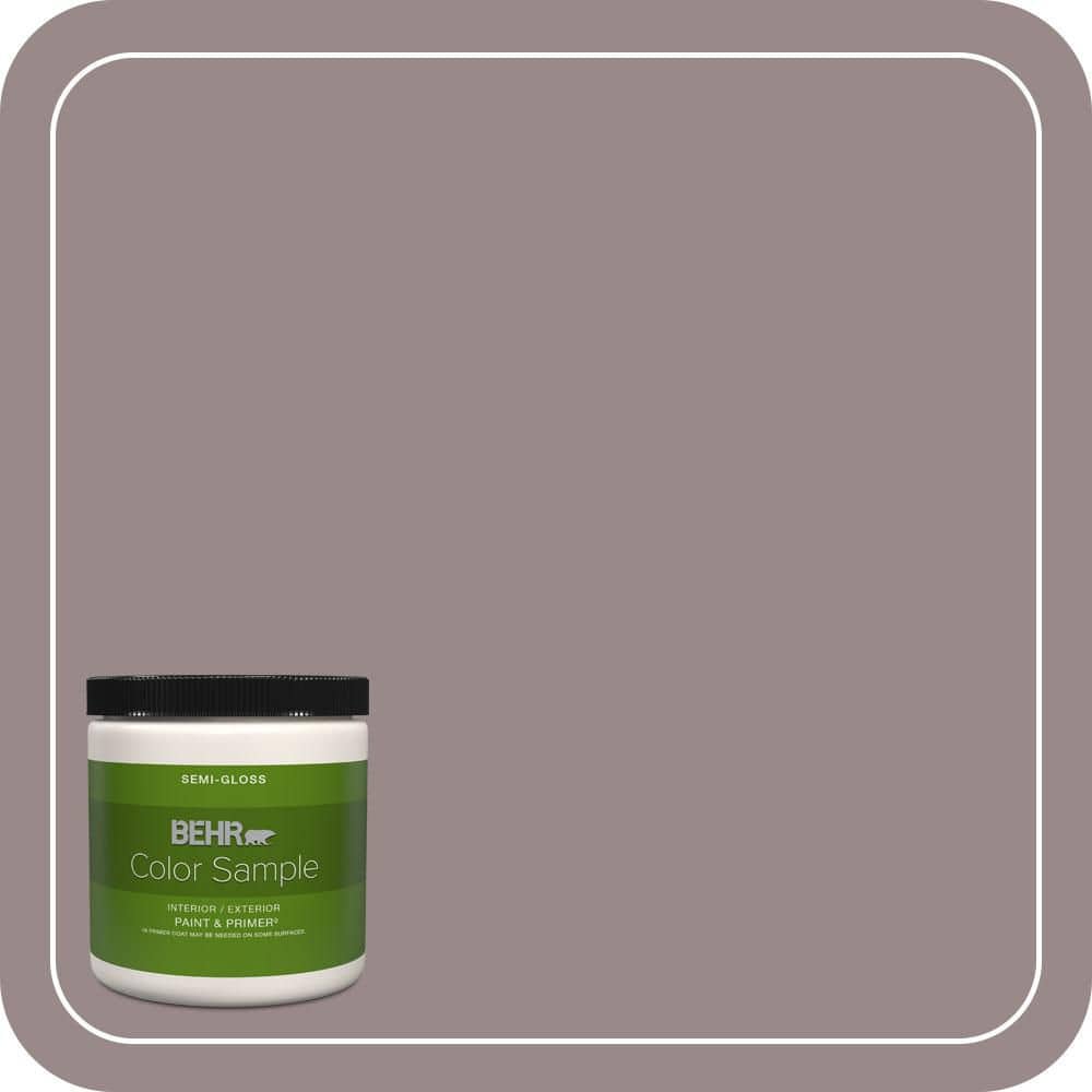 BEHR PREMIUM PLUS 8 oz. #MQ1-37 Fashion Week Semi-Gloss Interior/Exterior Paint & Primer Color Sample