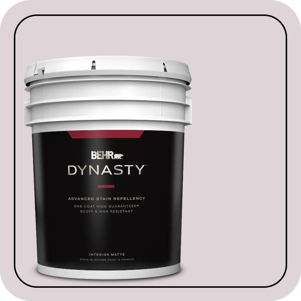 BEHR DYNASTY 5 gal. #PPU16-07 Mystic Fairy Matte Interior Stain-Blocking Paint & Primer