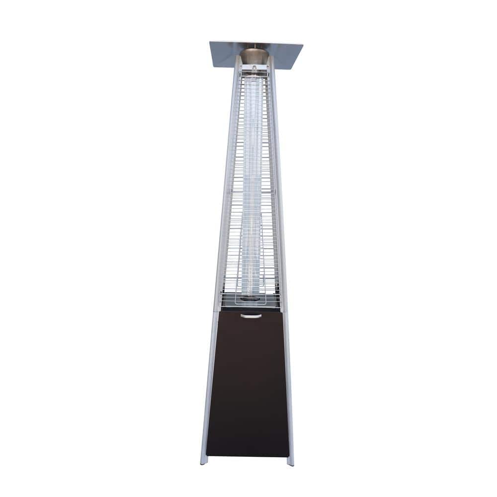 Unbranded 40,000 BTU Propane Standing Patio Heater Stainless Steel.