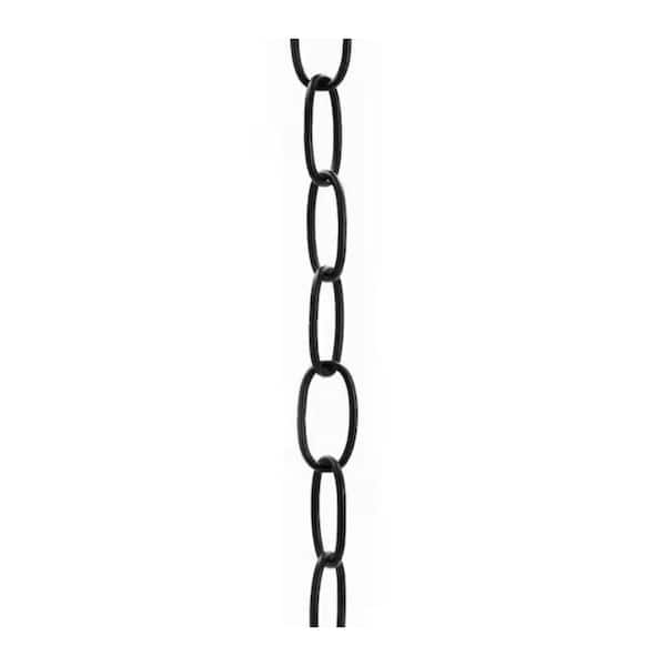 Bel Air Lighting 3 ft. 11-Gauge Black Chain for Hanging Pendant Lights, Chandeliers, and Swag Lights