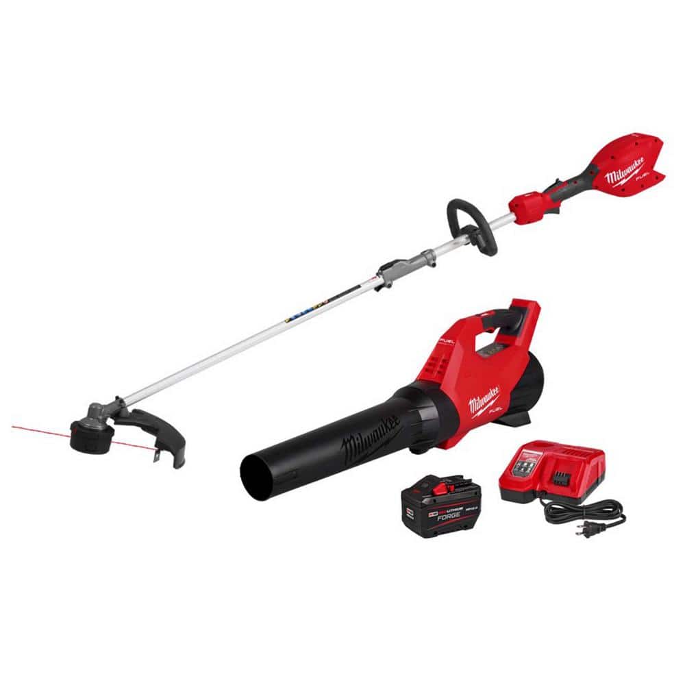 Milwaukee M18 FUEL 18V 16 in. Brushless Cordless Battery Powered QUIK-LOK String Trimmer Kit w/ 12.0 FORGE Battery, Rapid Charger