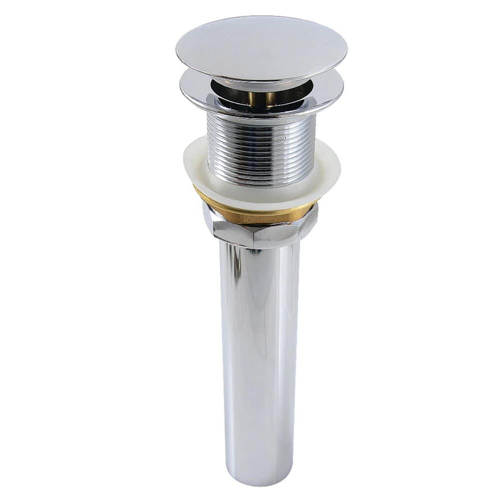 Kingston Brass Trimscape 2-3/4 in. Brass Bar/Utility Sink Basket Strainer in Polished Chrome