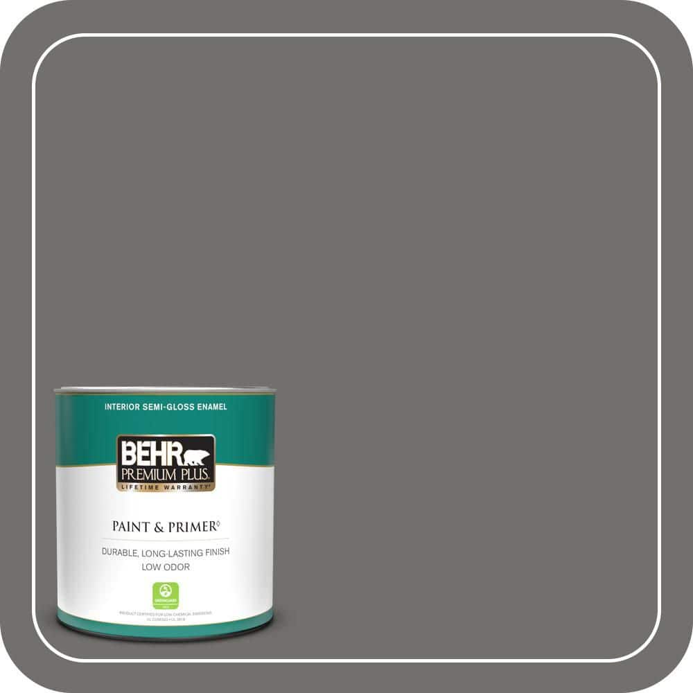 BEHR PREMIUM PLUS 1 qt. #PPU24-05 Ancestral Semi-Gloss Enamel Low Odor Interior Paint & Primer