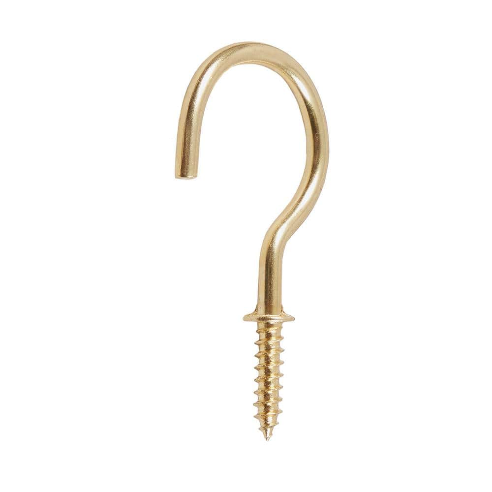 Everbilt Cup Hook 1-1/2 in. x 2-1/8 in. BP CP (2)