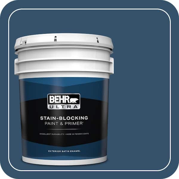 BEHR ULTRA 5 gal. #MQ5-58 Velvet Rope Satin Enamel Exterior Paint & Primer (2)