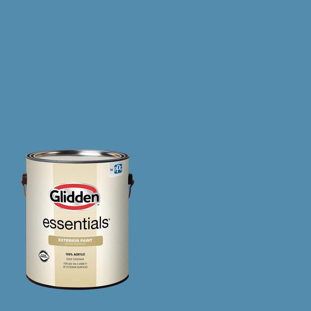 Glidden Essentials 1 gal. PPG1158-5 Cosmopolitan Flat Exterior Paint
