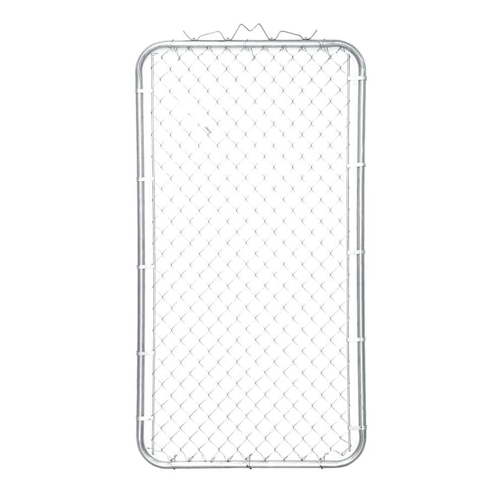 Everbilt Chain Link Fence 42 in. W 72 in. H Galvanized Steel Walk Gate