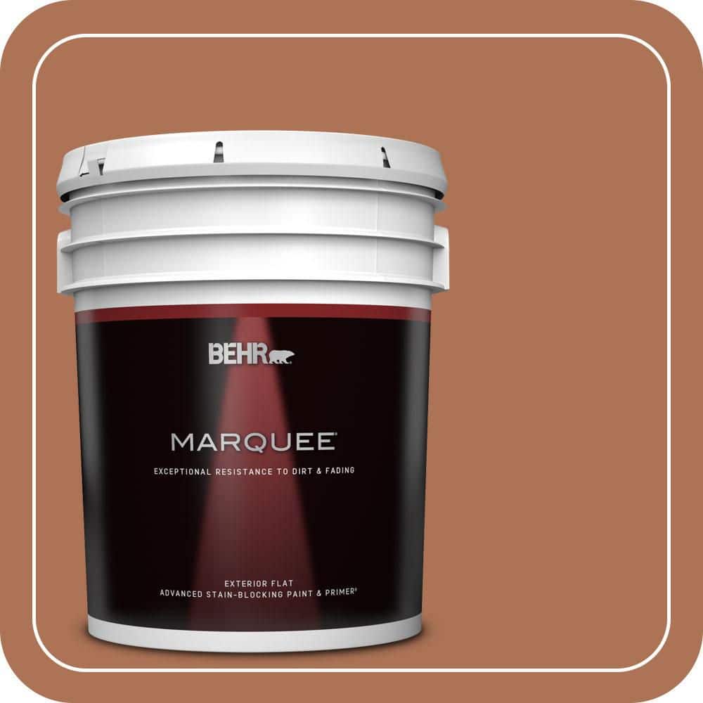 BEHR MARQUEE 5 gal. #PPU3-15 Glazed Pot Flat Exterior Paint & Primer