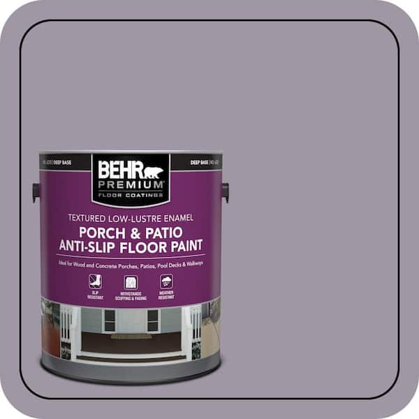 BEHR PREMIUM 1 gal. #N100-4 Fortune Textured Low-Lustre Enamel Interior/Exterior Porch and Patio Anti-Slip Floor Paint (2)