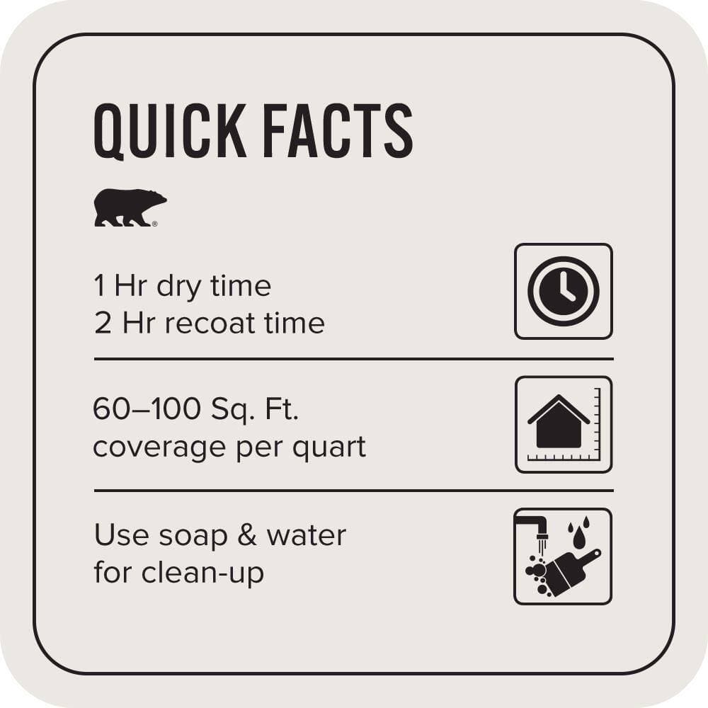 BEHR PREMIUM PLUS #MQ3-32 Cameo White Enamel EcoMix Plant-Based & Primer (3)