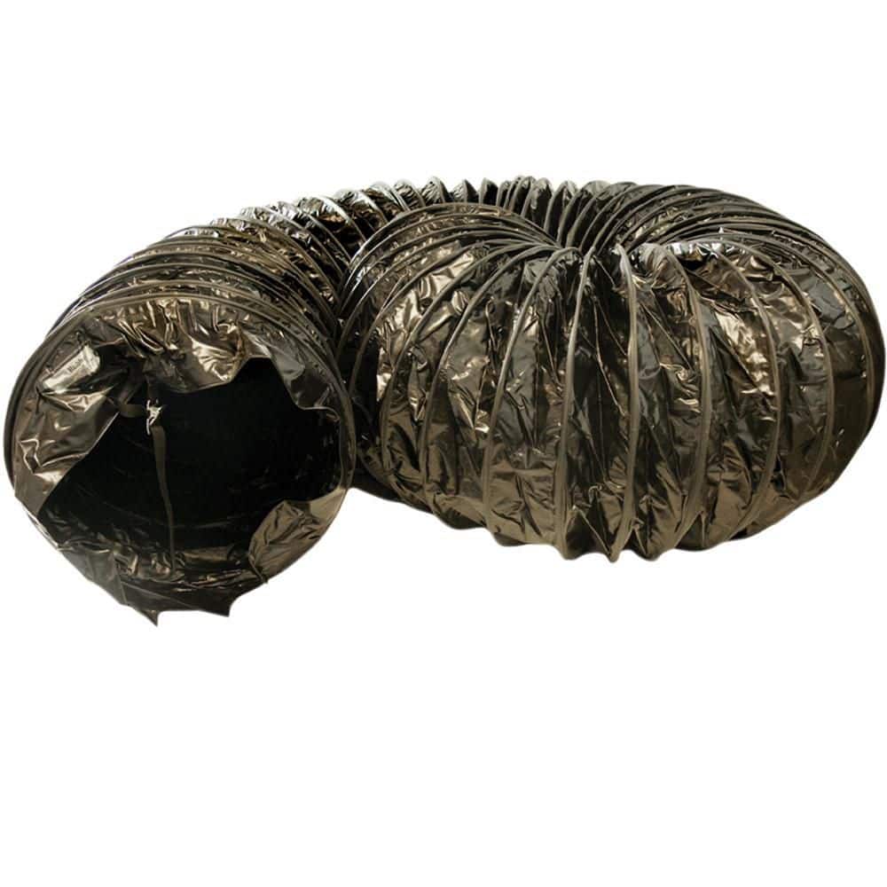 Rubber-Cal D 25 ft. Coil Flexible Ducting Air Ventilator Black (3)
