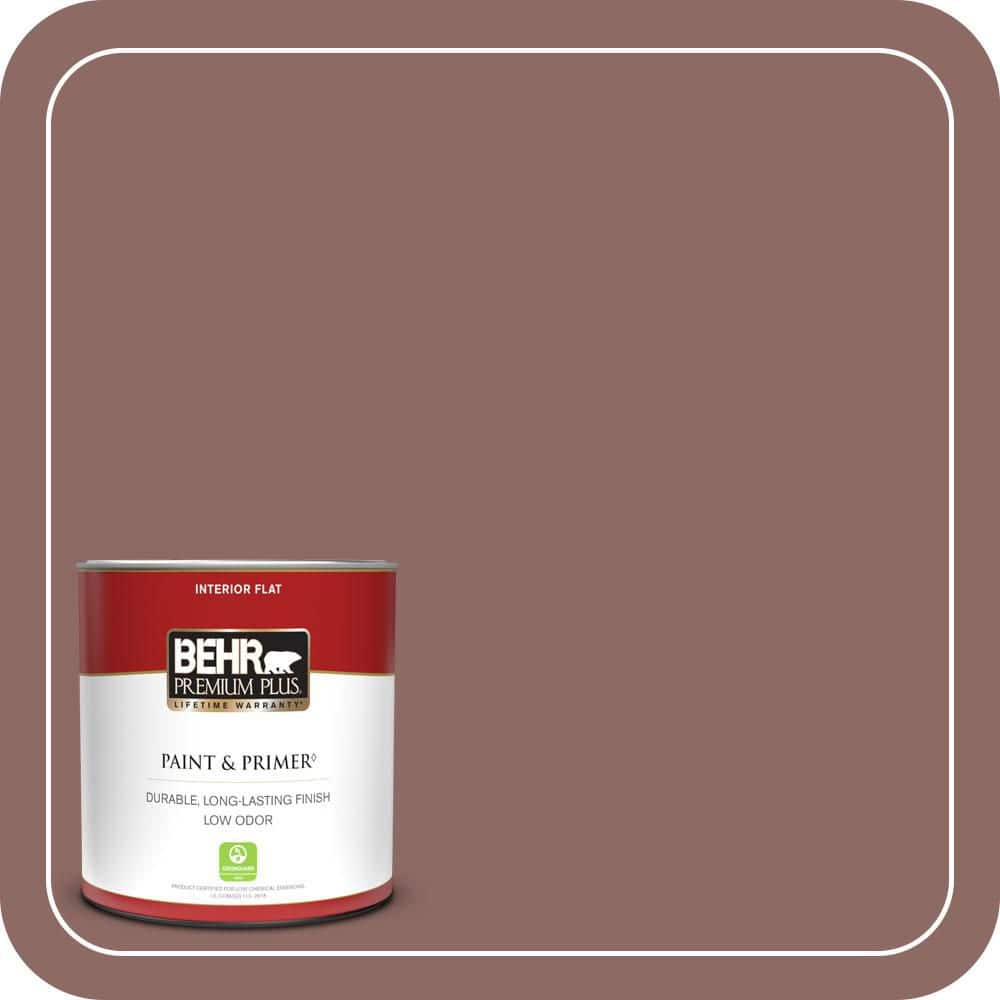 BEHR PREMIUM PLUS #700B-5 Red Stone Enamel Low Odor & Primer (1)