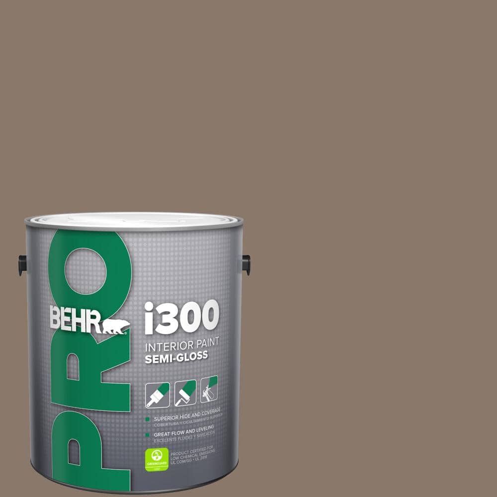 BEHR PRO 1 gal. #N210-5 Caffeine Semi-Gloss Interior Paint