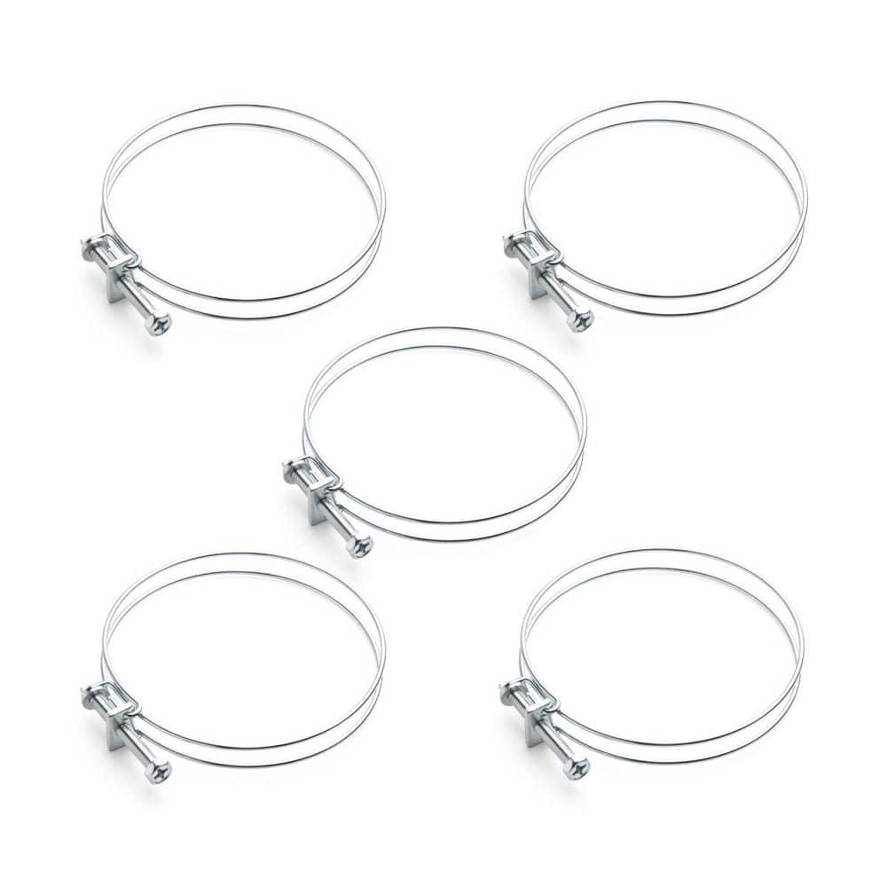 ‎POWERTEC 4 in. Wire Hose Clamp (5-Pack)