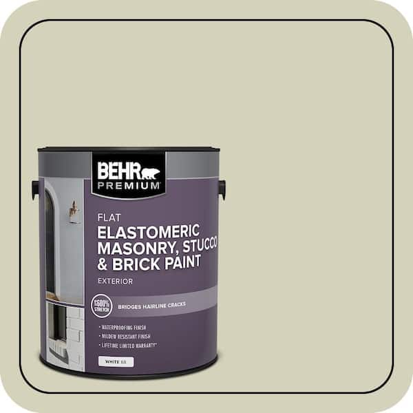 BEHR PREMIUM 1 gal. #MS-56 Amazon Mist Elastomeric Masonry, Stucco and Brick Exterior Paint (2)