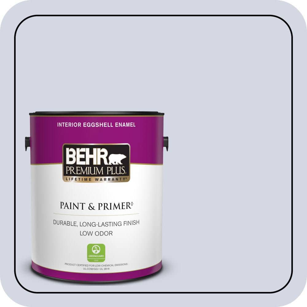 BEHR PREMIUM PLUS 1 gal. #S540-1 So Blueberry Eggshell Enamel Low Odor Interior Paint & Primer