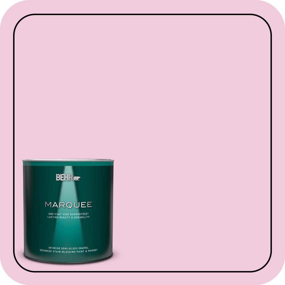 BEHR MARQUEE 1 qt. #P130-1 Piggy Bank Semi-Gloss Enamel Interior Paint & Primer