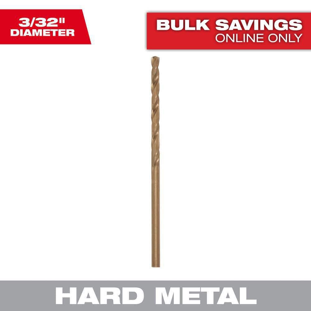 Milwaukee 3/32 in. Cobalt Red Helix Twist Drill Bit