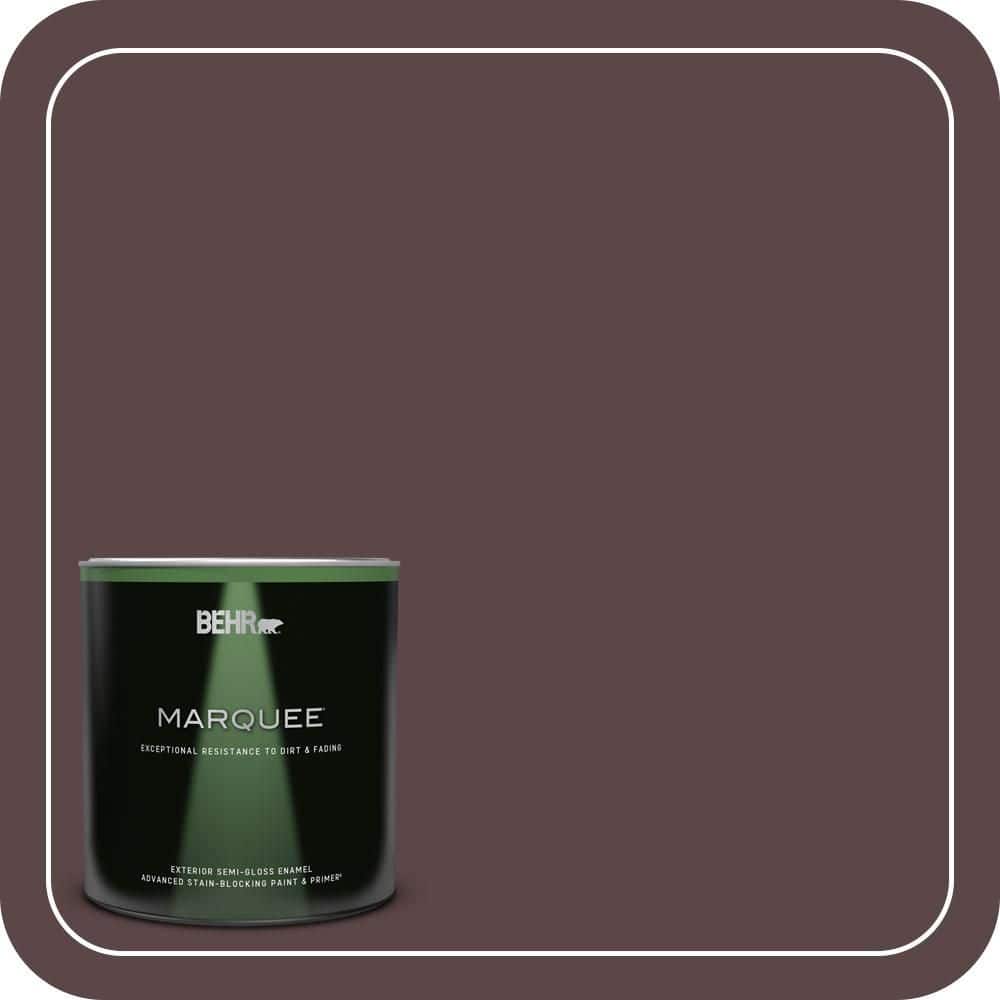 BEHR MARQUEE 1 qt. #MQ1-44 Wild Boysenberry Semi-Gloss Enamel Exterior Paint & Primer