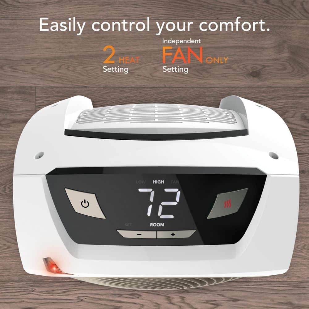 Vornado AVH10 1500-Watts White Indoor Electric Fan Forced Space Heater with Auto Climate Control (2)