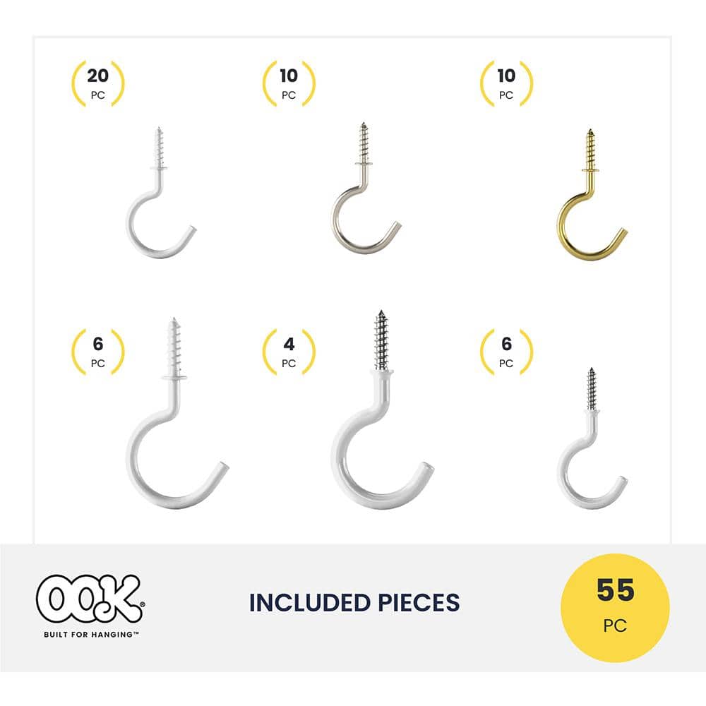 55-Pieces Cup Hook Assortment in Plastic Storage Container (3)
