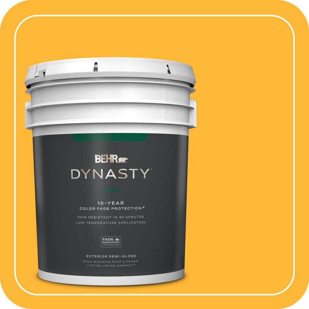BEHR DYNASTY 5 gal. #P270-6 Soft Boiled Semi-Gloss Exterior Stain-Blocking Paint & Primer