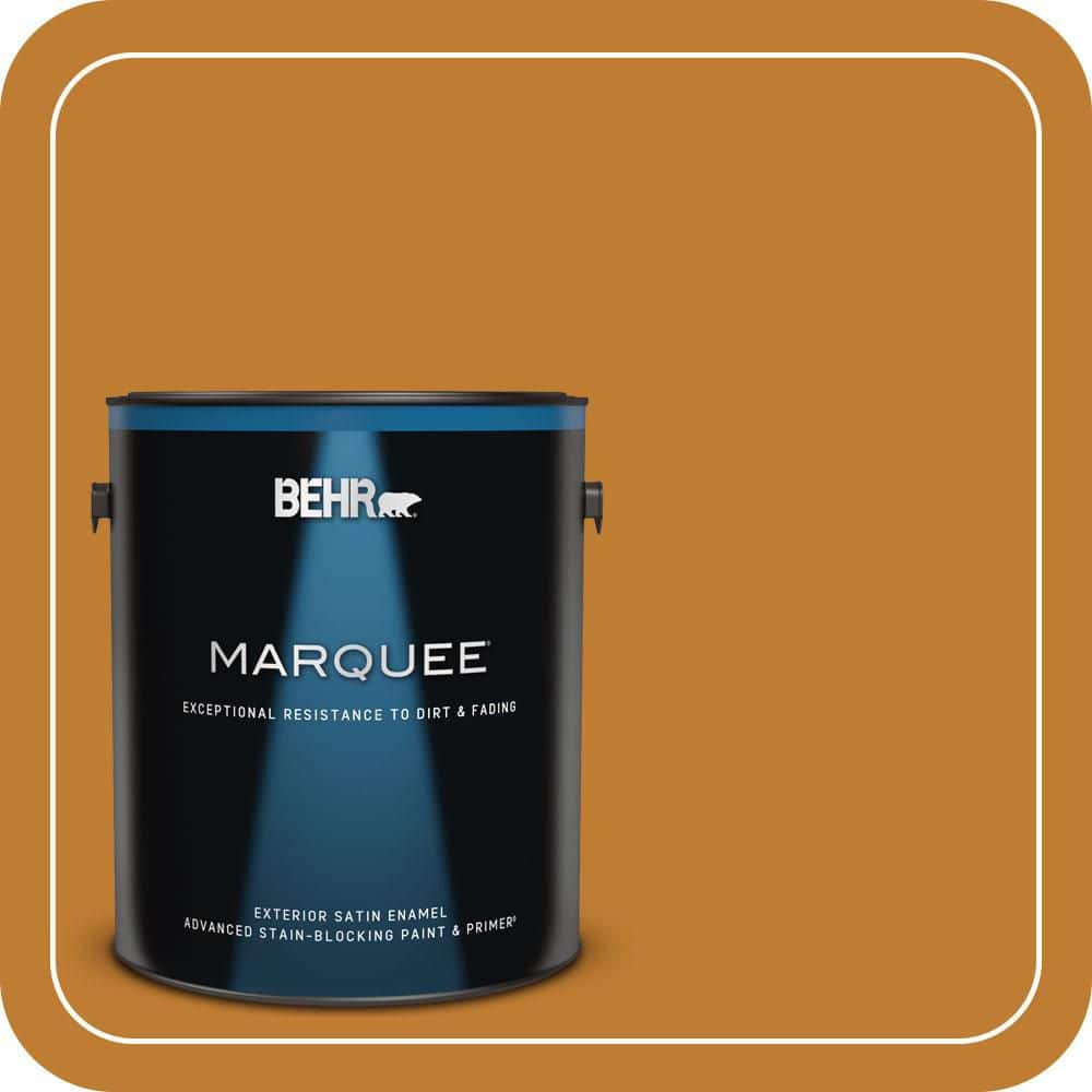 BEHR MARQUEE 1 gal. #S-H-310 Autumn Fest Satin Enamel Exterior Paint & Primer