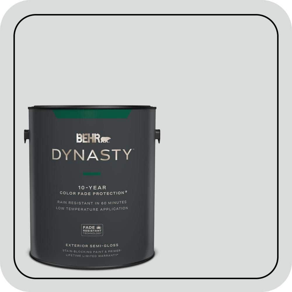 BEHR DYNASTY 1 gal. #PPU26-14 Drizzle Semi-Gloss Exterior Stain-Blocking Paint & Primer