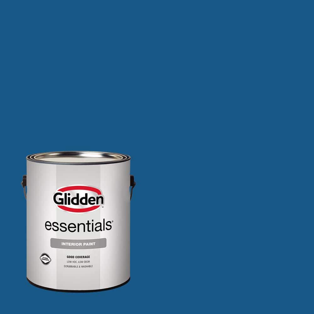 Glidden Essentials 1 gal. PPG1158-7 Stunning Sapphire Eggshell Interior Paint