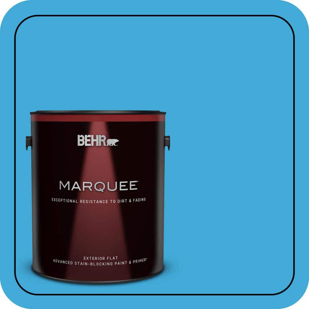 BEHR MARQUEE 1 gal. #550B-5 Windjammer Flat Exterior Paint & Primer