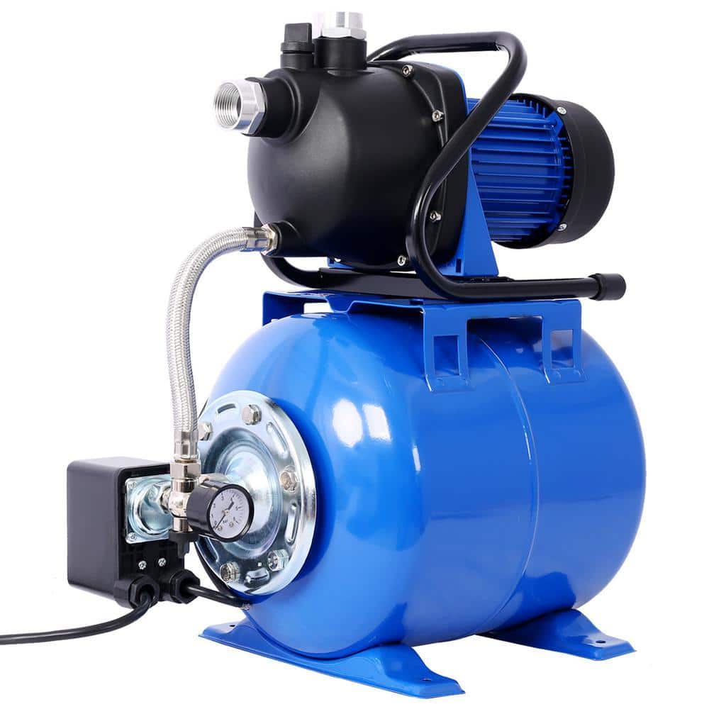 Lukvuzo 1.6 hp Shallow Well Jet Pump w Pressure Tank, Garden Automatic Water Booster Irrigation Pump for Home Garden Lawn Farm (2)