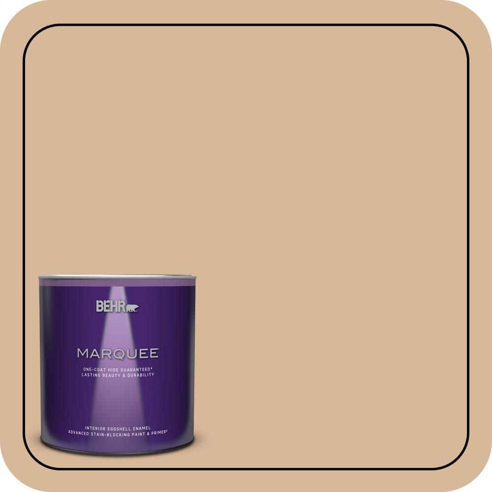 BEHR MARQUEE 1 qt. #S260-3 Dusty Gold Eggshell Enamel Interior Paint & Primer (1)