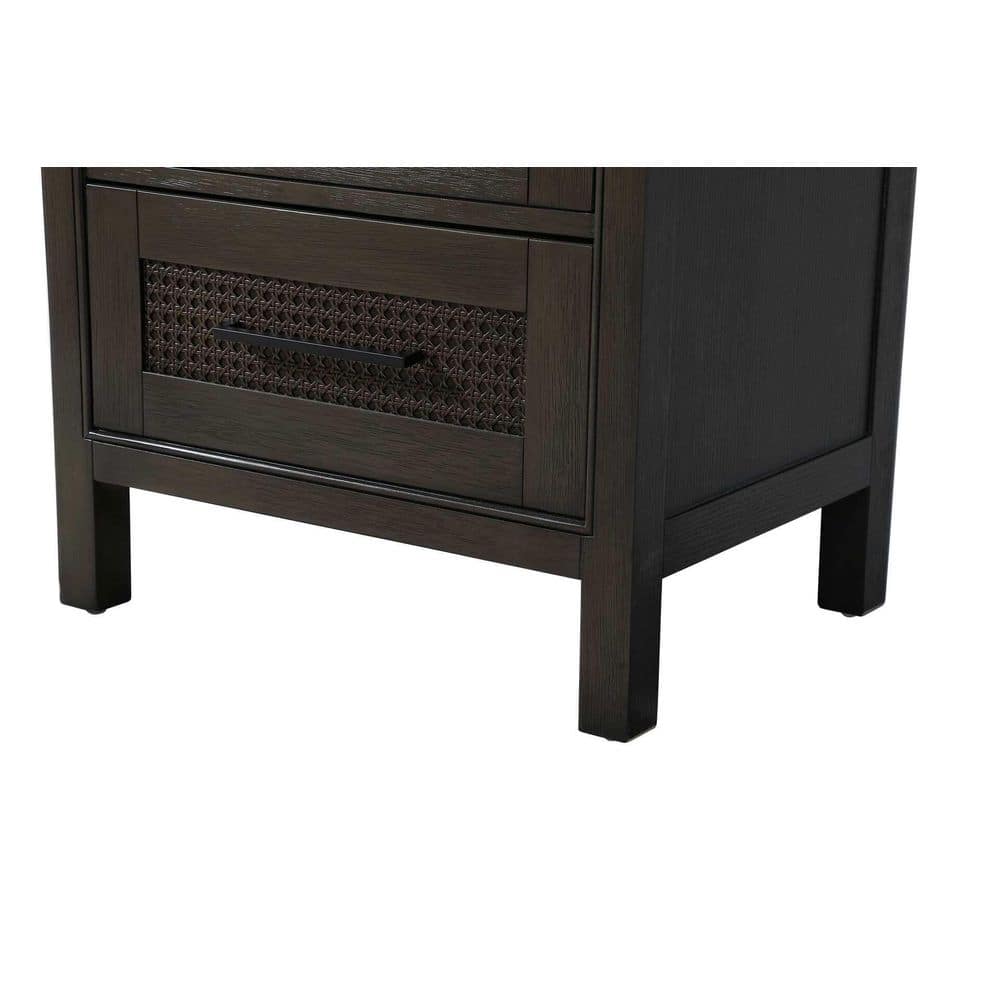 TIMELESS HOME 24 in. W x 18 in. D x 72 in. H Brown Freestanding Linen Cabinet (2)