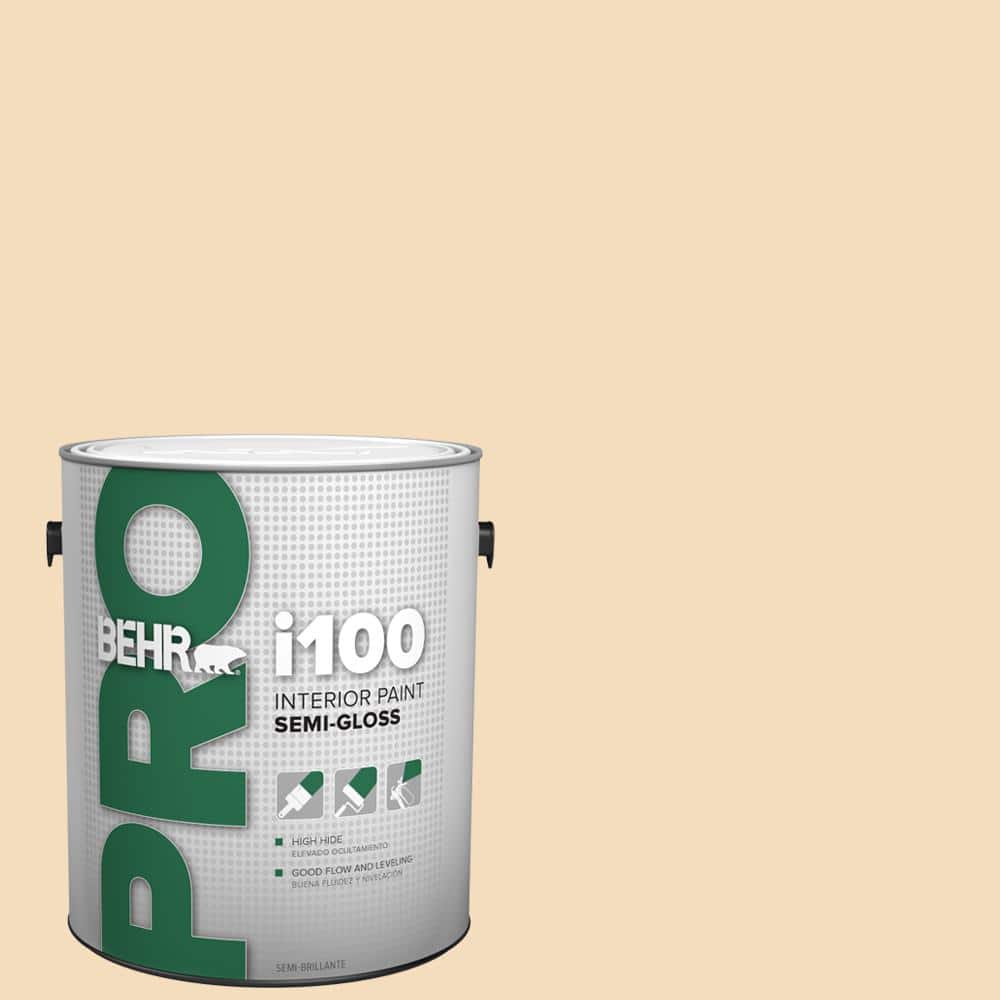 BEHR PRO 1 gal. #YL-W01 Spinning Silk Semi-Gloss Interior Paint