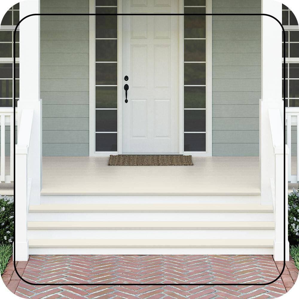 BEHR PREMIUM 1 gal. #BWC-01 Simply White Textured Low-Lustre Enamel Interior/Exterior Porch and Patio Anti-Slip Floor Paint (3)