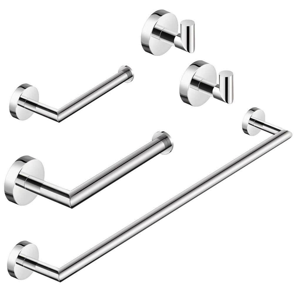 HMMHVV Bathroom Hardware Set with Towel Bar Set, Wall Mounted Stainless Steel Bathroom Accessories Set