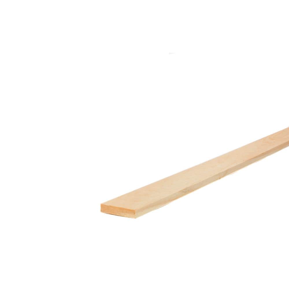 1 in. x 4 in. x 12 ft. Select Kiln-Dried Square Edge Whitewood Common Softwood Boards