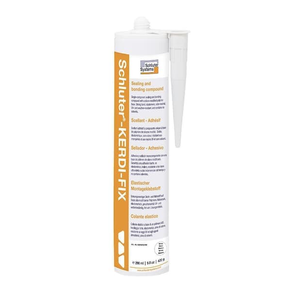 Schluter Kerdi-Fix 290 ml Bright White Sealing/Bonding Compound