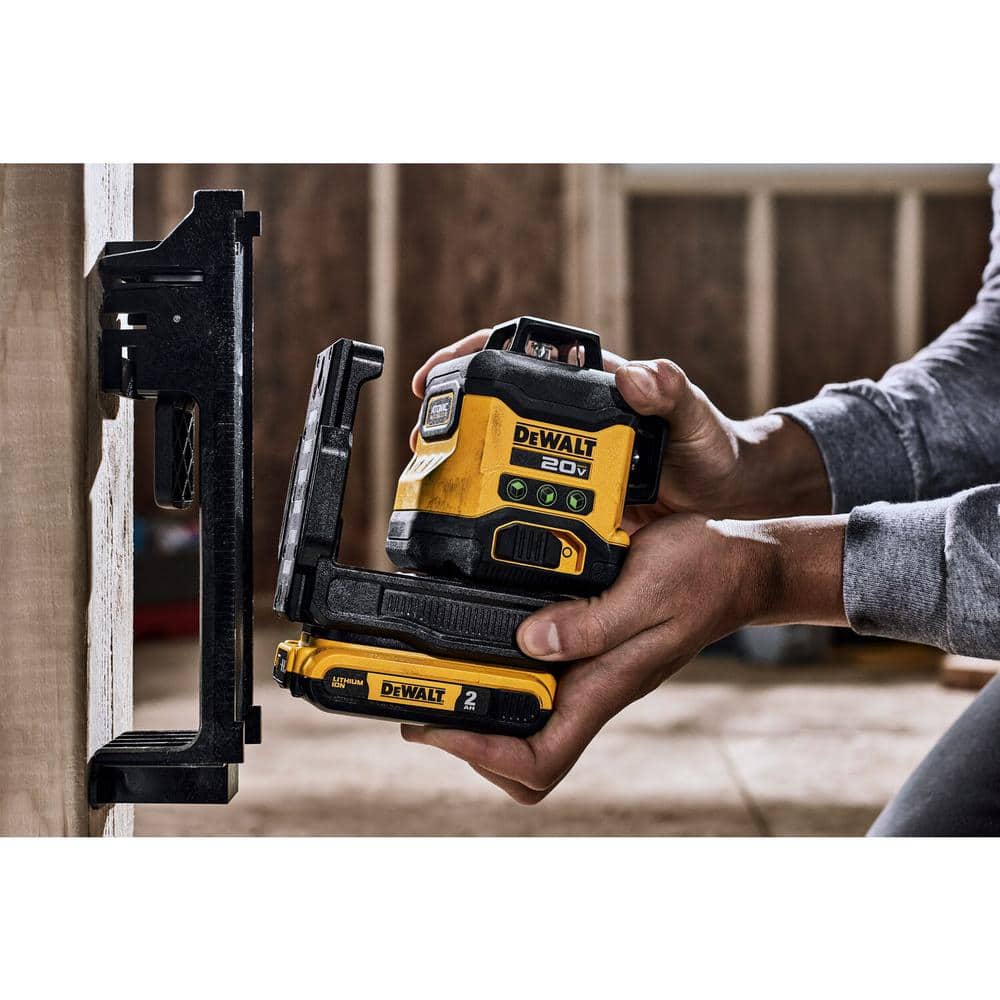 DEWALT 20-V Lithium-Ion 3-Plane Beam 360° 130 ft. Laser Level Kit with 2.0Ah Battery, Charger, and Case (2)