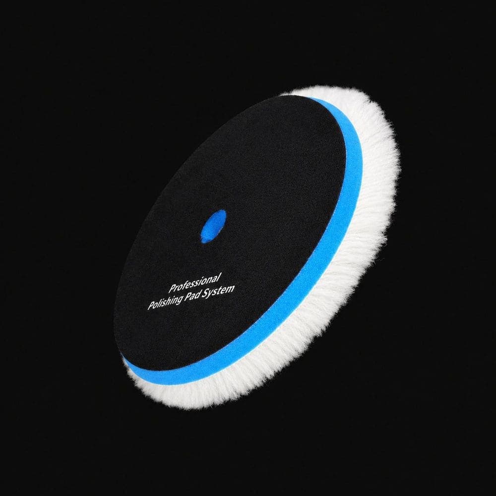 LAIFUCAM 6 Inch Foam Wool Microfiber Polishing Pad Kit with Hook-and-Loop for Car Buffer Polish Wax 7 Piece (3)