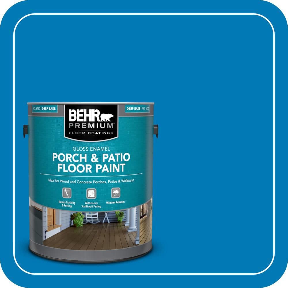 BEHR PREMIUM 1 gal. #P500-6 Deep River Gloss Enamel Interior/Exterior Porch and Patio Floor Paint