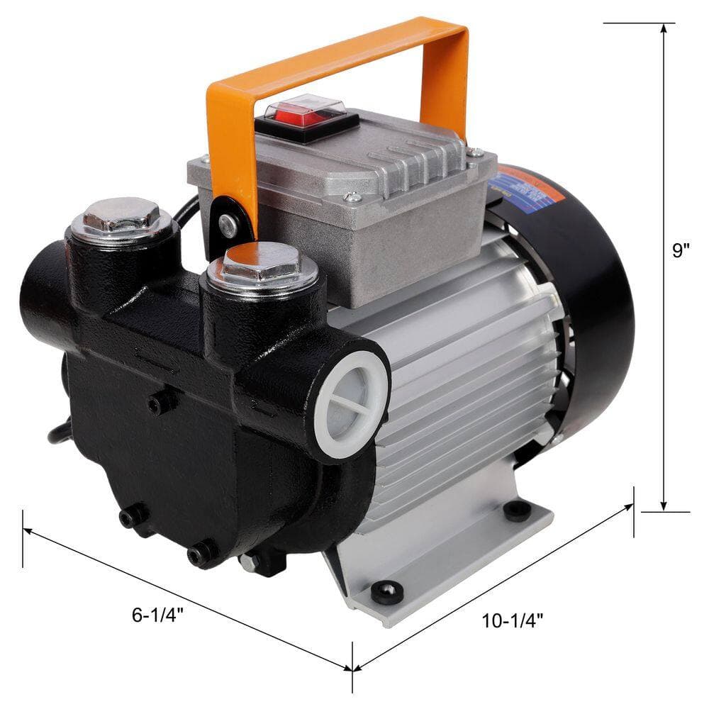BEARSOLIM 110V AC Portable Self-Priming Fuel Pump, Fast Transfer Pump for Diesel Kerosene Biodiesel, Ideal (2)